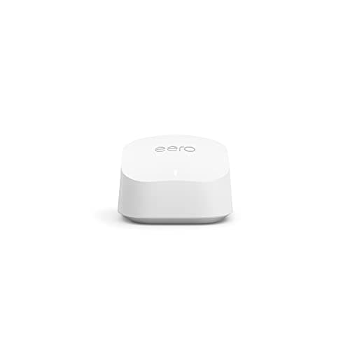 Certified Refurbished Amazon eero 6+ mesh wifi router - Supports internet plans up to a Gigabit, Coverage up to 140 m², Connect 75+ devices, 1-Pack