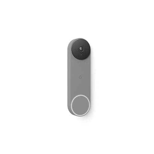 Google Nest Doorbell - Caméra de sonnette vidéo alimentée par batterie - Frêne, 1 unité
