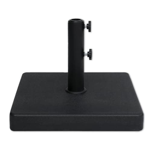 C-Hopetree 44 lb Heavy Duty Patio Base Stand for Outdoor Market Table Umbrella, Square, Black