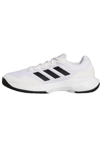 Adidas Men's Gamecourt 2.0 Tennis, White/Black/White, 11