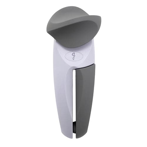 Starfrit MightiCan Ouvre-boîte – Sûr – Maintient le couvercle et ne laisse aucun bord tranchant sur le couvercle – Garantie 3 ans – Prise en main confortable – Bouton antidérapant robuste