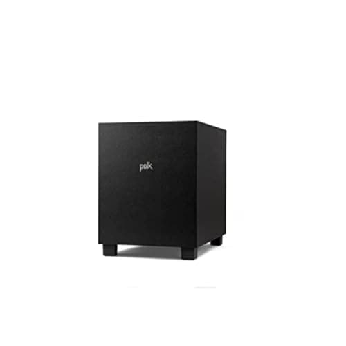 Polk Monitor XT10 Caisson de basses domestique 10" de profondeur, amplification 100 W classe D, Dolby Atmos, compatible Auro 3D et DTS:X, noir