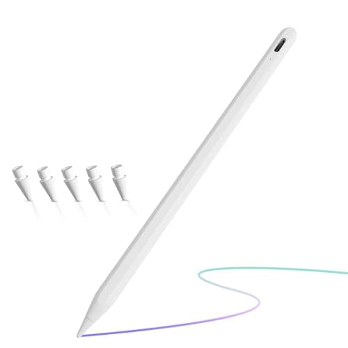 Stylet pour 9e et 10e génération, stylet à charge rapide avec rejet de la paume et sensibilité à l'inclinaison, compatible avec Pro 11/12,9 pouces, Mini 5/6,...
