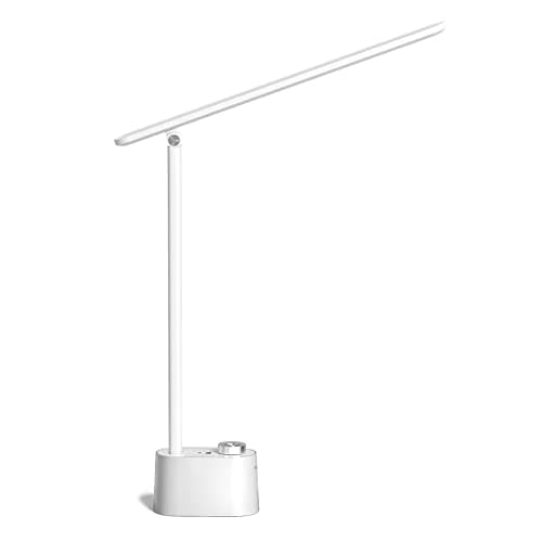 Lampe de bureau LED Honeywell Sunturalux™ HWT-H01 avec ports de chargement USB, lampe de table à gradation continue pour le soin des yeux pour la chambre à coucher du dortoir universitaire du bureau à domicile,...