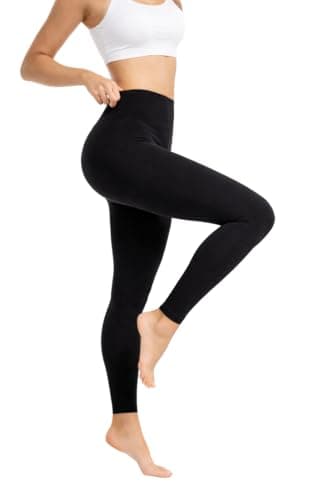 COMFY FOREVER Leggings for Women - Premium High Waisted Tummy Control Bulk Leggings for Women (Black, XX-Large)…