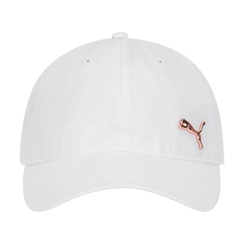 PUMA Women's Evercat Opal Adjustable Cap, White/Gold, One Size