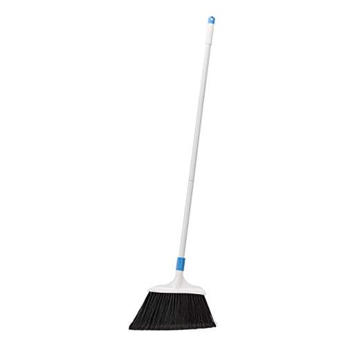 Balai robuste Amazon Basics, bleu et blanc