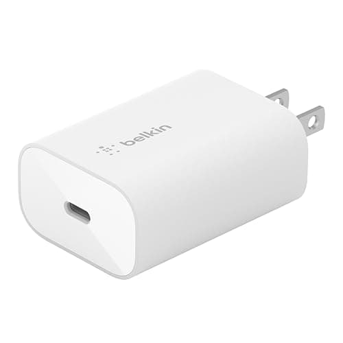 Belkin USB C Charger Block 25W - Power Delivery PPS Super Fast Charging - Apple iPhone 17, Air, Pro, AirPods, Samsung Galaxy S25, iPad, AirPods,...
