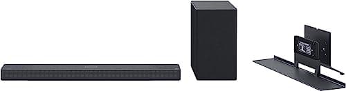 Barre de son OLED LG SC9S 3.1.3 canaux 400 W série C, Dolby Atmos, 4K Passthrough, audio haute résolution, Apple AirPlay 2 + Alexa pris en charge, Chromecast...