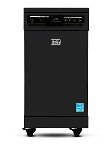 BLACK+DECKER BPD8B Portable Dishwasher 18 inches wide