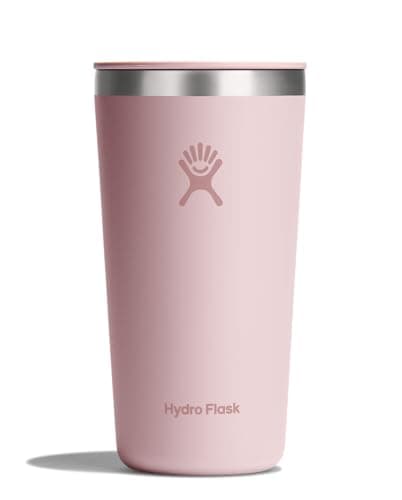 Hydro Flask Gobelet tout autour en acier inoxydable de 20 oz avec couvercle à pression résistant aux fuites