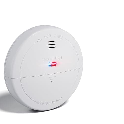 Smart Smoke Detector with WiFi – Fire Alarm with App Control, Low Power Alert, Silence & Test Button, Quick-Access Cover for Easy Battery Change,...