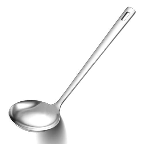 Berglander Stainless Steel Soup Ladle, 30cm Durable Ladel for Serving or Cooking, Dishwasher Safe, Durable & Rust-Resistant Cooking Utensil