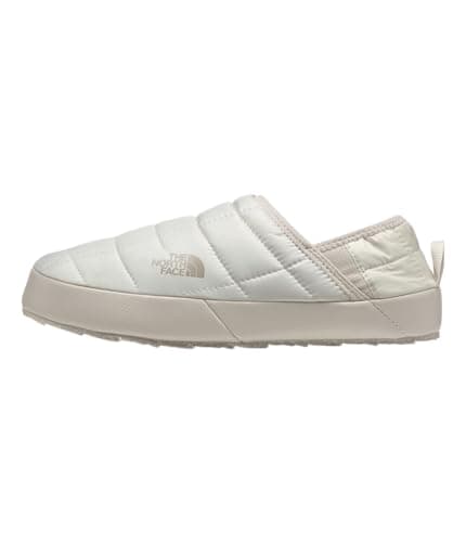The North Face Women's Thermoball Traction Mule V Winter Shoe | Insulated & Water Repellent, Rubber Outsole, Gardenia White/Silver Grey, 11