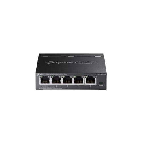 TP-Link TL-SG105S-M2 | 5-Port 2.5G Multi-Gigabit Unmanaged Network Switch, Ethernet Splitter | 2.5G Bandwidth | Plug & Play | Desktop/Wall-Mount |...