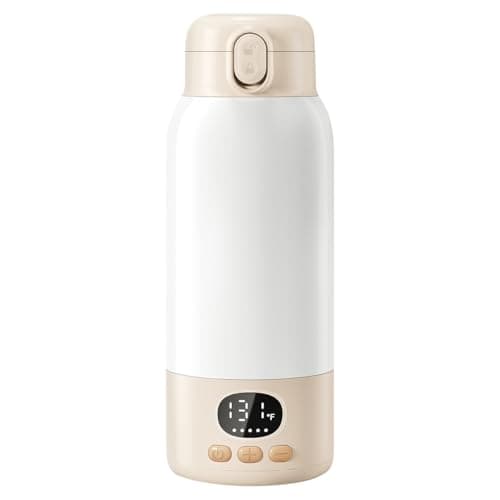 SORUTO Portable Bottle Warmer for Travel,17oz Baby Milk Warmer with 98°F -131°F Precise Temp Control, Fast Heating Water & Formula, Long Battery...