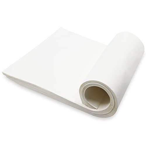 Chinese Blank Xuan Paper Raw, Calligraphy Brush Ink Writing Sumi Rice Paper without Grids, White Sheng Xuan Paper for Beginner & Intermediate...