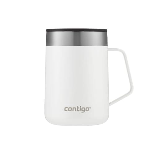 Contigo Streeterville Stainless Steel Travel Mug with Splash-Proof Lid, Vacuum-Insulated Tumbler for Coffee and Tea with Handle and Grip Base to...