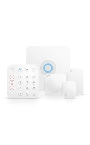 Ring Alarm 5-Piece Kit (newest model), Wireless smart home or business security system, expandable, easy setup, Mobile App Control, 24/7...