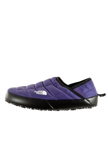 The North Face Women's Thermoball Traction Mule V Winter Shoe | Insulated & Water Repellent, Rubber Outsole, Peak Purple/TNF Black, 11