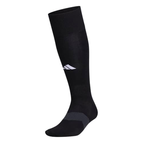 adidas Unisex-Adult Metro Over The Calf Soccer Socks, Black/Night Grey/White, Large