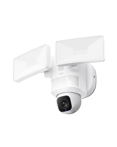 Caméra projecteur eufy E30, caméra de sécurité extérieure, panoramique et inclinaison à 360°, détection et suivi AI, vidéo 2K, Wi-Fi 2,4 GHz, 2 000 lumens, personnalisé...