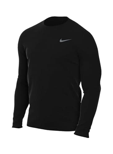 Nike Men's Team Legend Long Sleeve Tee Shirt, Black, Medium