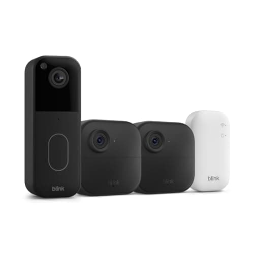 All-new Blink Video Doorbell + Outdoor 4 – Wireless smart security cameras, head-to-toe HD view, two-year battery life. Sync Module Core included –...