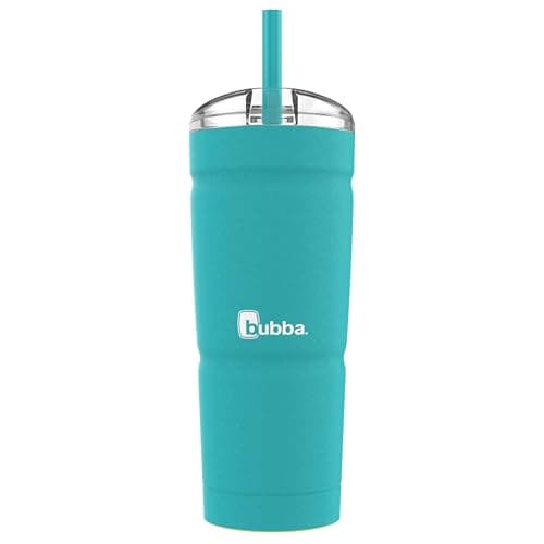 Bubba Envy S Tumbler, 24 oz (709 ml), Insulated Stainless Steel Water Bottle with Straw Lid, Scuba