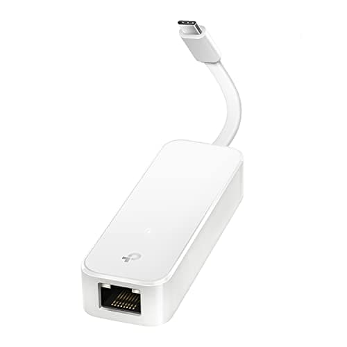 Adaptateur TP-Link USB C vers Ethernet (UE300C) - Adaptateur réseau J45 vers USB C [compatible Thunderbolt 3/4] Type-C Gigabit Ethernet LAN, compatible avec...
