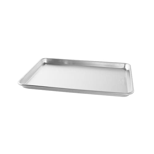 Demi-feuille Nordic Ware Naturals - Plaque en aluminium de qualité commerciale fabriquée aux États-Unis pour la cuisson ou le rôtissage, bord en acier galvanisé encapsulé empêche...