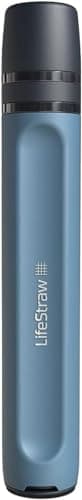 LifeStraw Peak Series - Personal Water Filter Straw for Backup Filtration, Emergency, Survival, and Ultralight Hydration; BPA-Free; Mountain Blue