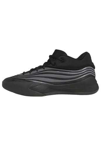 adidas Dame X Basketball Mixte Adulte, Noir/Iron Métallisé/Bleu Lucide, 10