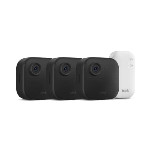 Blink Outdoor 4 – Wireless smart security camera, two-year battery life, 1080p HD day and infrared night live view, two-way talk. Sync Module Core...