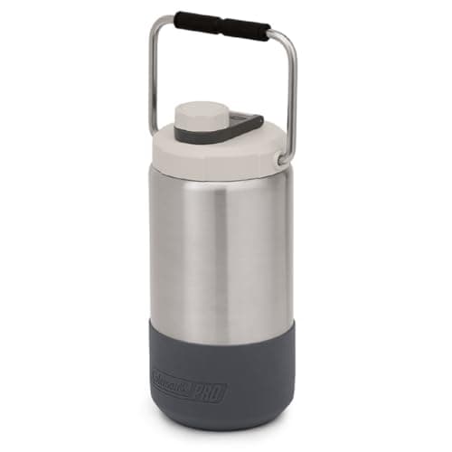 Carafe à eau isolée robuste Coleman Pro, carafe portable étanche pour une utilisation extérieure robuste et les chantiers, carafe à eau en acier durable avec ancre...