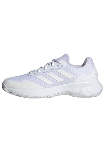 Adidas Gamecourt 2.0 Tennis pour homme Blanc/blanc/argent mat 8,5