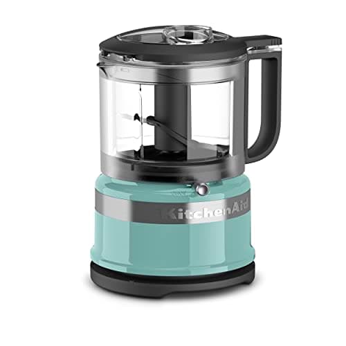 KitchenAid KFC3516AQ 3.5 Cup Mini Food Processor, Aqua Sky Blue