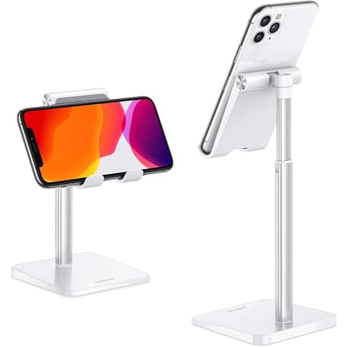 OMOTON Support de téléphone portable, support de téléphone à angle réglable en hauteur pour iPhone 13 Mini/13 Pro/13 Pro Max/13/12, Samsung Galaxy et autres téléphones...