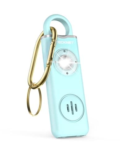 TECKNET Rechargeable Personal Safety Alarm for Women, 130dB Self Defense Keychain Alarms with SOS Strobe Light, Low Battery Notice, Personal Alarm...