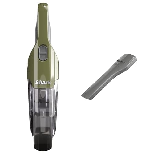 Shark Cyclone Handheld Vacuum - HyperVelocity Suction, Lightweight 1.6 lbs, XL Dust Cup, USB Charging, 8" Crevice Tool, Washable Filter, Green/Grey...