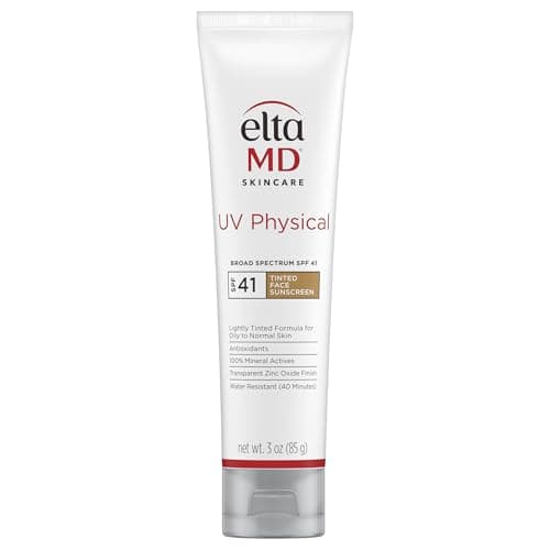 EltaMD UV Physical Tinted Mineral Sunscreen, Broad-Spectrum SPF 41, Chemical-Free Face Sunscreen for Sensitive Skin and Post-Procedure Skin,...