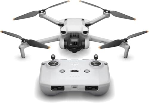 DJI Mini 3, drones avec caméra pour adultes 4K, temps de vol de 38 minutes, transmission vidéo jusqu'à 32 800 pieds (10 km), véritable prise de vue verticale, retour automatique GPS...