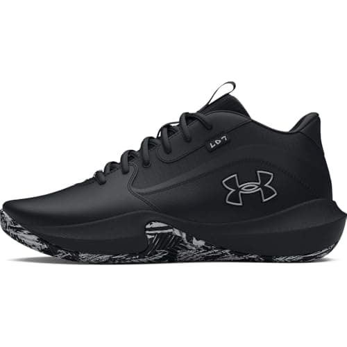 Under Armour Lockdown 7, baskets unisexes pour adultes, (003) noir/noir/argent métallique, 11,5 femmes/10 hommes