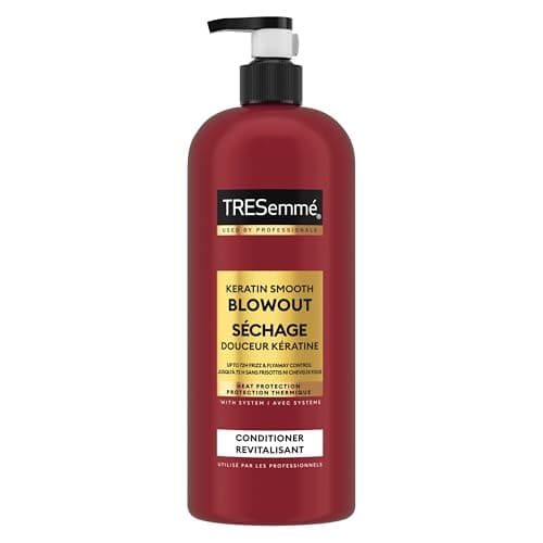 TRESemmé Keratin Smooth Conditioner pour cheveux crépus Lamellar Discipline formulé avec la technologie Pro Style 828 ml