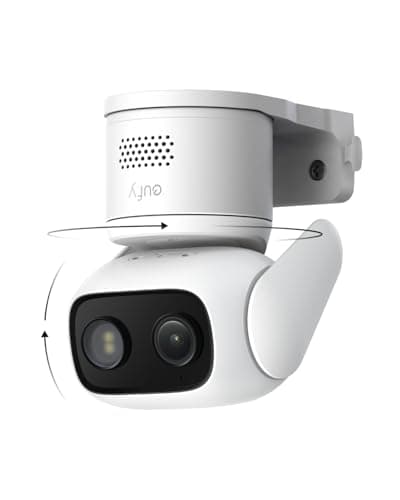 eufy Wired Cam C31, couverture 360° avec panoramique et inclinaison, intérieur et extérieur, double antenne, vision nocturne couleur, stockage local, pas de frais mensuels, IA...