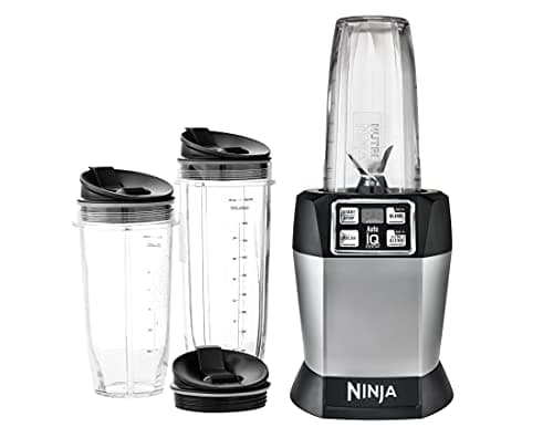 Ninja BL481C Mélangeur à technologie Nutri-Ninja Auto-iQ, 1000 W (version canadienne), argent