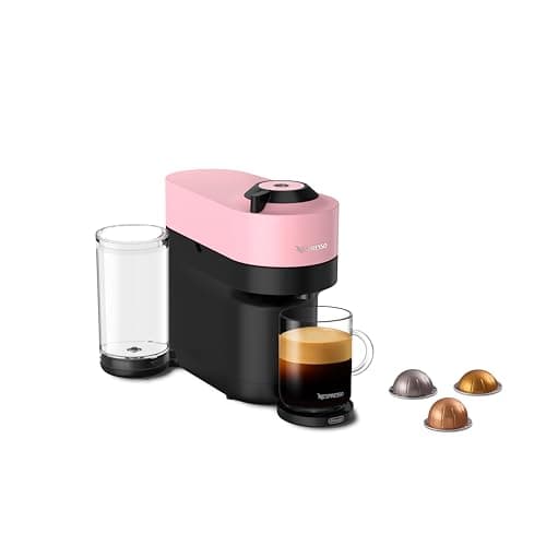 Nespresso Vertuo Pop+ Single Serve Coffee and Espresso Machine by De'Longhi, Pink