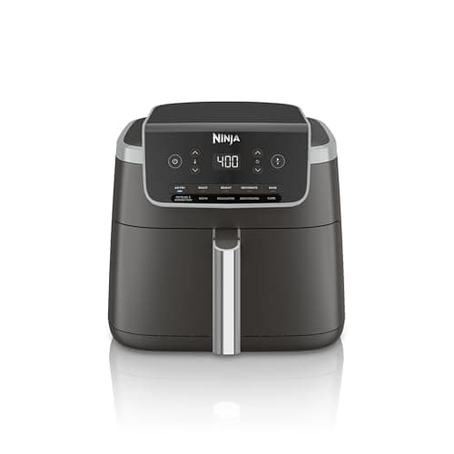 Ninja Air Fryer Pro 5-en-1, capacité de 5 QT, frire à l'air, cuire, rôtir, réchauffer et déshydrater, technologie Air Crisp, panier antiadhésif et plaque à légumes,...