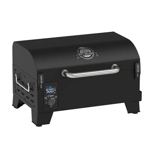 Pit Boss 11091 Portable Table Top Wood Pellet Grill, PB150PPG, Matte Black