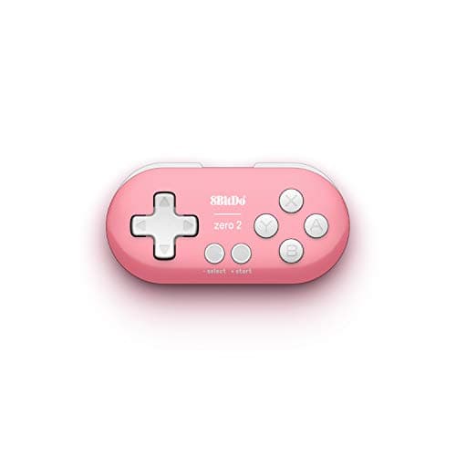 8Bitdo Zero 2 Manette de jeu Bluetooth sans fil pour Switch/Windows/Android/macOS/Steam/Raspberry Pi (édition rose)